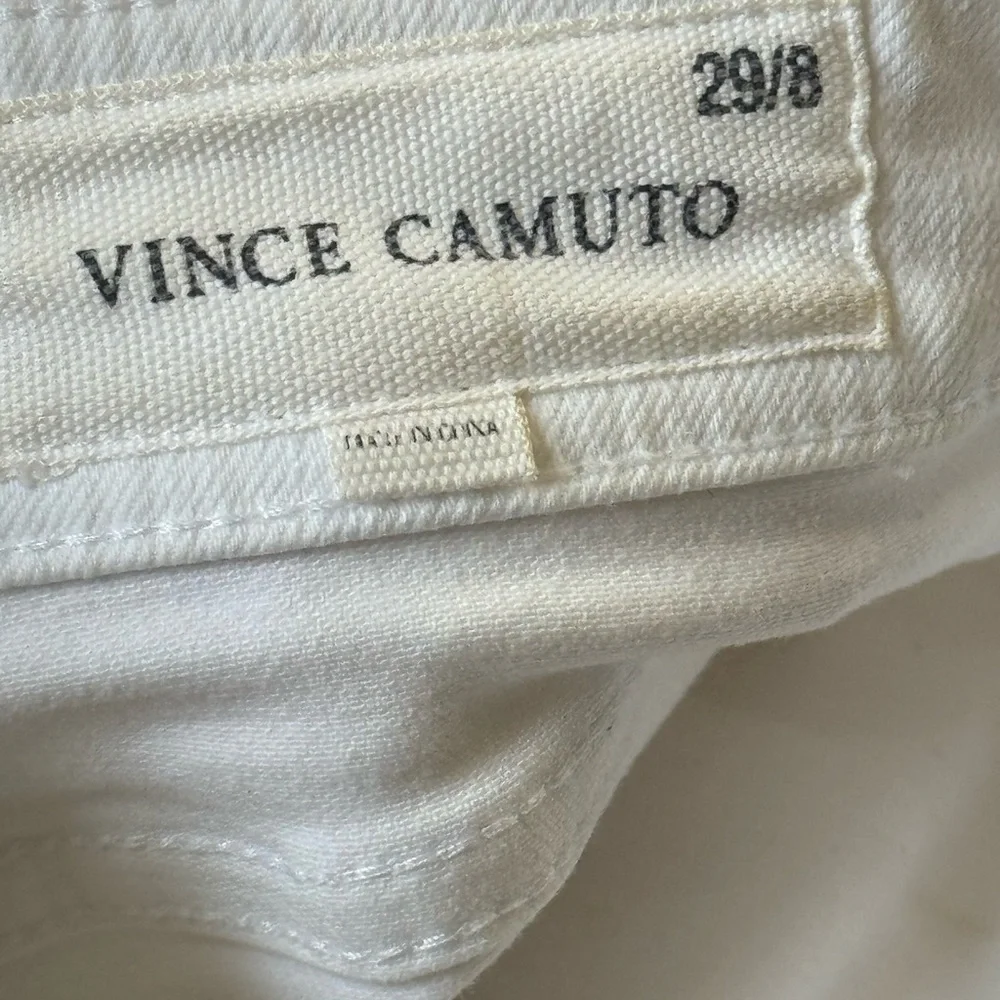 Vince Camuto White Cropped Ankle Jeans